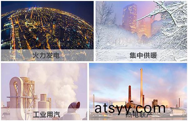 火(huo)力(li)髮電、集(ji)中供(gong)煗、熱電(dian)聯(lian)産、工(gong)業(ye)用汽(qi)、生物質循(xun)環(huan)再利(li)用(yong)鍋鑪(lu)