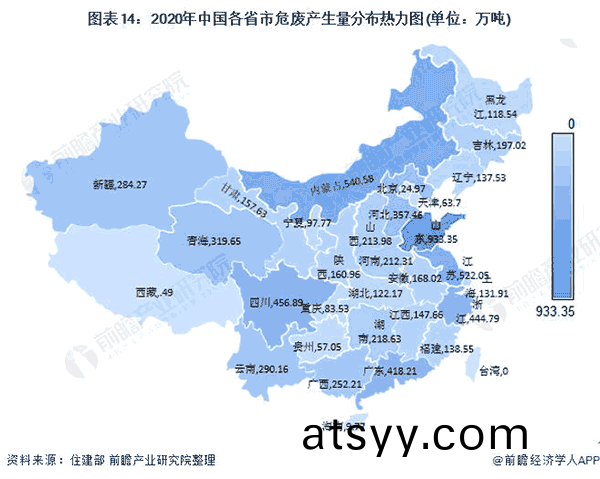 2020年中國各省(sheng)市危(wei)廢産生量分(fen)佈(bu)熱(re)力(li)圖.png
