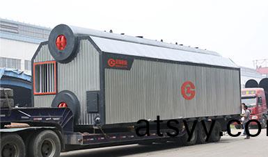 河南(nan)2*7MW（10噸）SZL鏈(lian)條(tiao)鑪排(pai)熱水鍋(guo)鑪(lu)